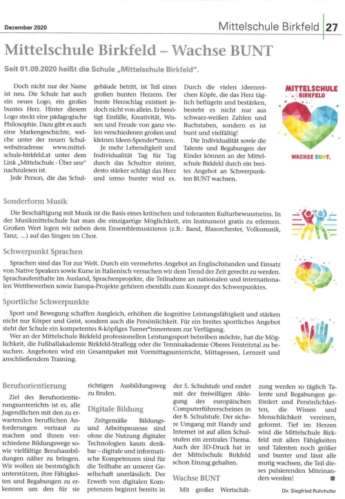 Zeitungsbericht: Allgemeine Presseberichte – Foto 1