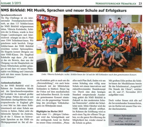 Zeitungsbericht: Allgemeine Presseberichte – Foto 24