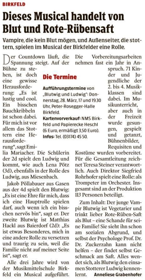 Zeitungsbericht: MUSIK - Auftritte, Musical, ... – Foto 8