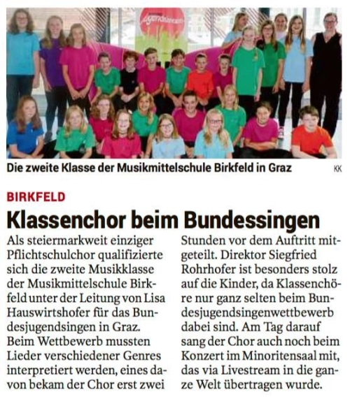Zeitungsbericht: MUSIK - Auftritte, Musical, ... – Foto 11