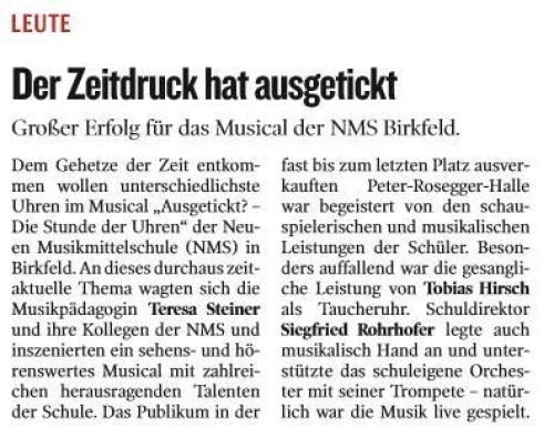 Zeitungsbericht: MUSIK - Auftritte, Musical, ... – Foto 12