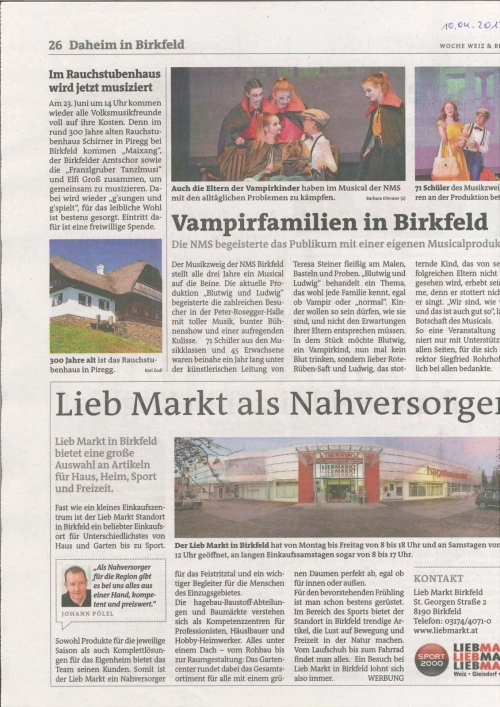 Zeitungsbericht: MUSIK - Auftritte, Musical, ... – Foto 14