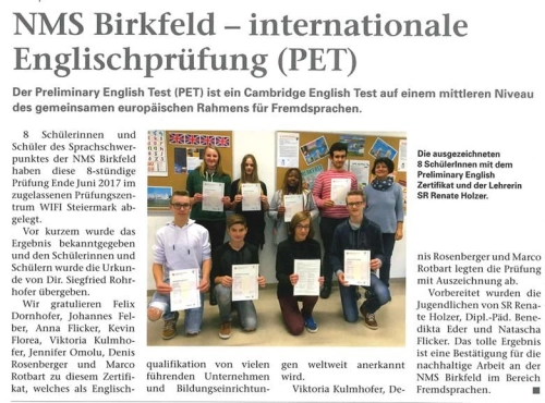 Zeitungsbericht: SPRACHEN – Foto 2