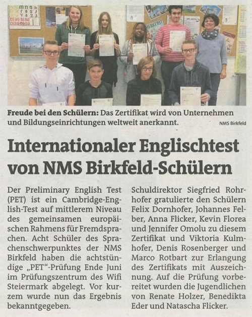Zeitungsbericht: SPRACHEN – Foto 4